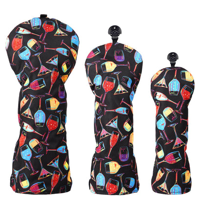 Printing Cocktail Driver Cover Head Cover Set