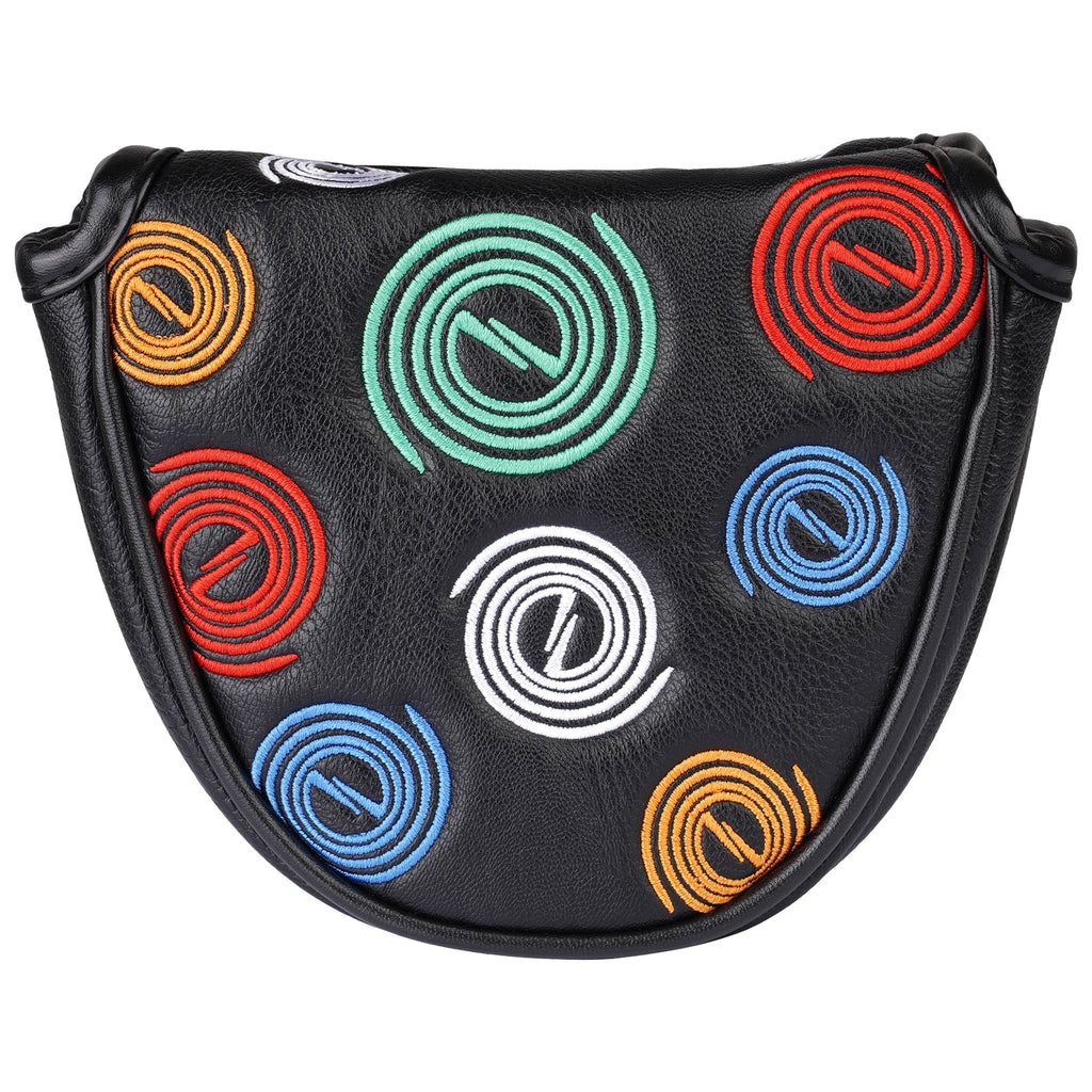 Circle Mallet Heel Shafted Putter Cover Black Head Cover
