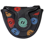 Circle Mallet Heel Shafted Putter Cover Black Head Cover