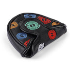 Circle Mallet Heel Shafted Putter Cover Black Head Cover