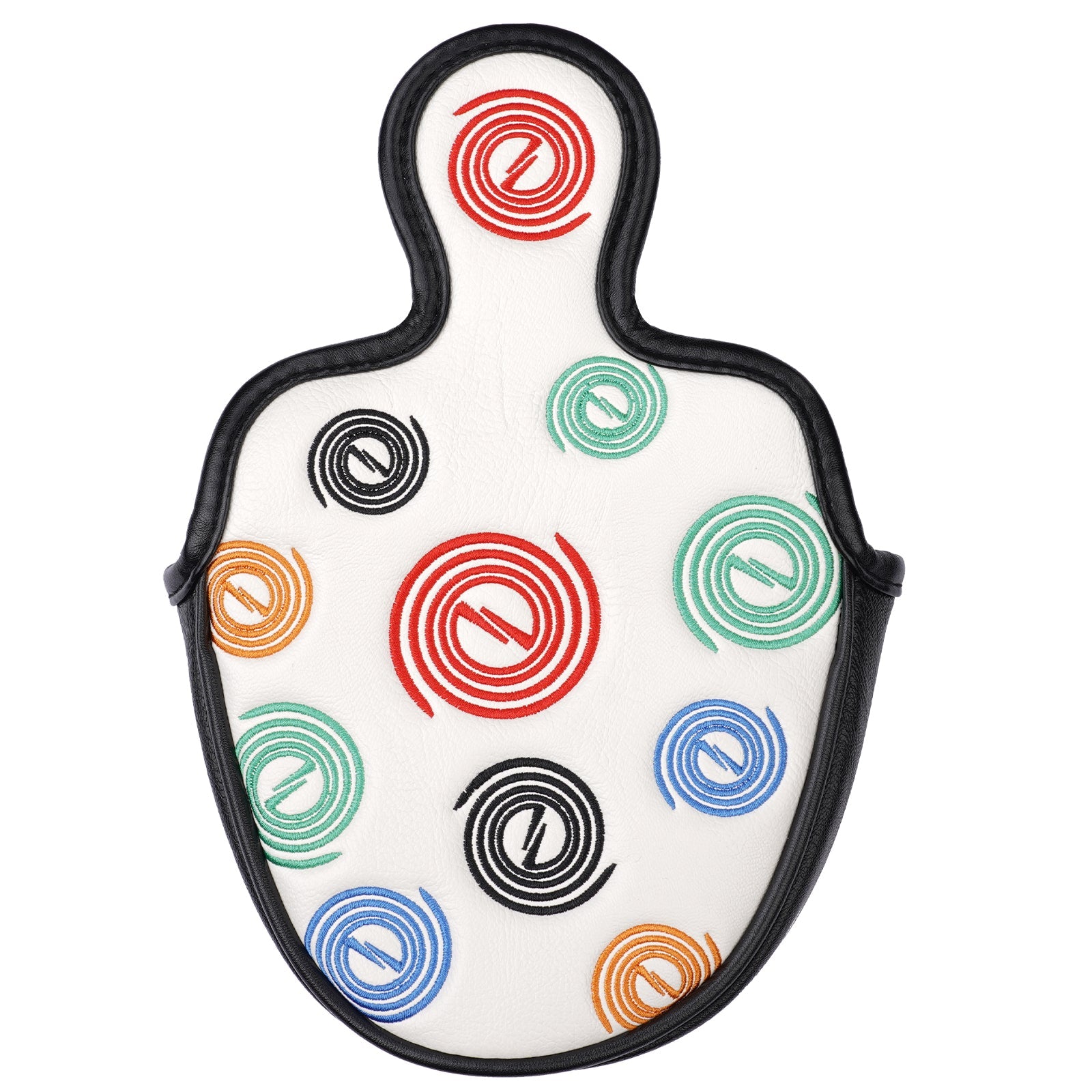 Circle Mallet Heel Shafted Putter Cover White Head Cover