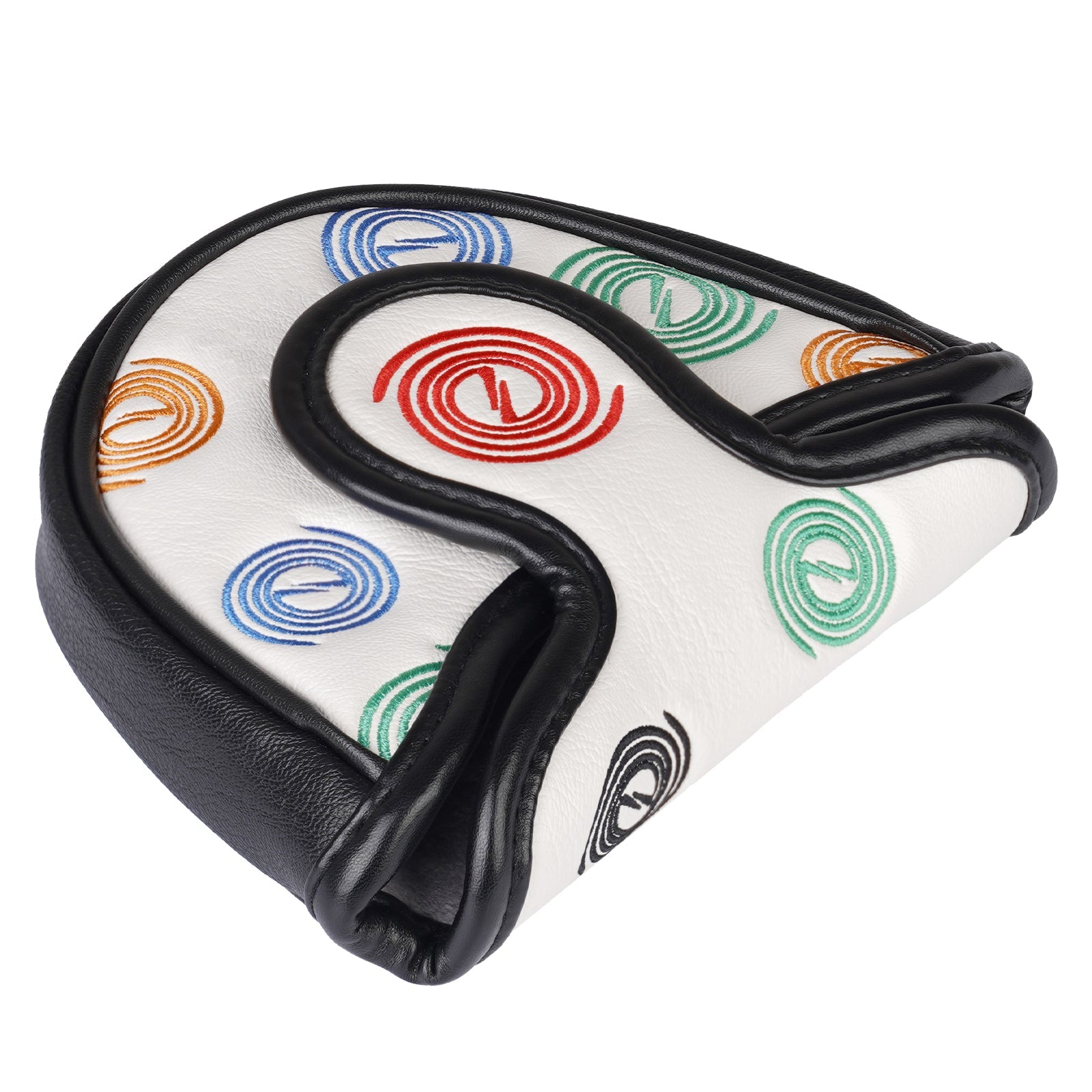 Circle Mallet Heel Shafted Putter Cover White Head Cover