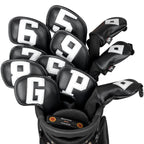 Lightweight PU Iron Cover set 8pcs with Hybrid iron 3pcs(5-9,P,G,S,+3pcs hybrid iron) Head Cover