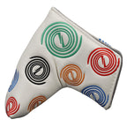 Circle Blade Putter Cover White Head Cover