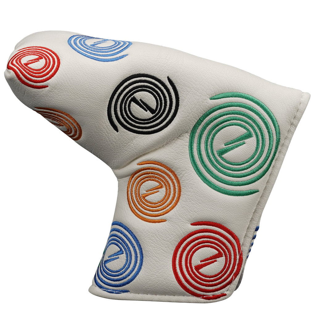 Circle Blade Putter Cover White Head Cover