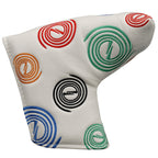 Circle Blade Putter Cover White Head Cover
