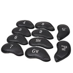 Black Embroidery Magnet Iron Headcover set 10pcs