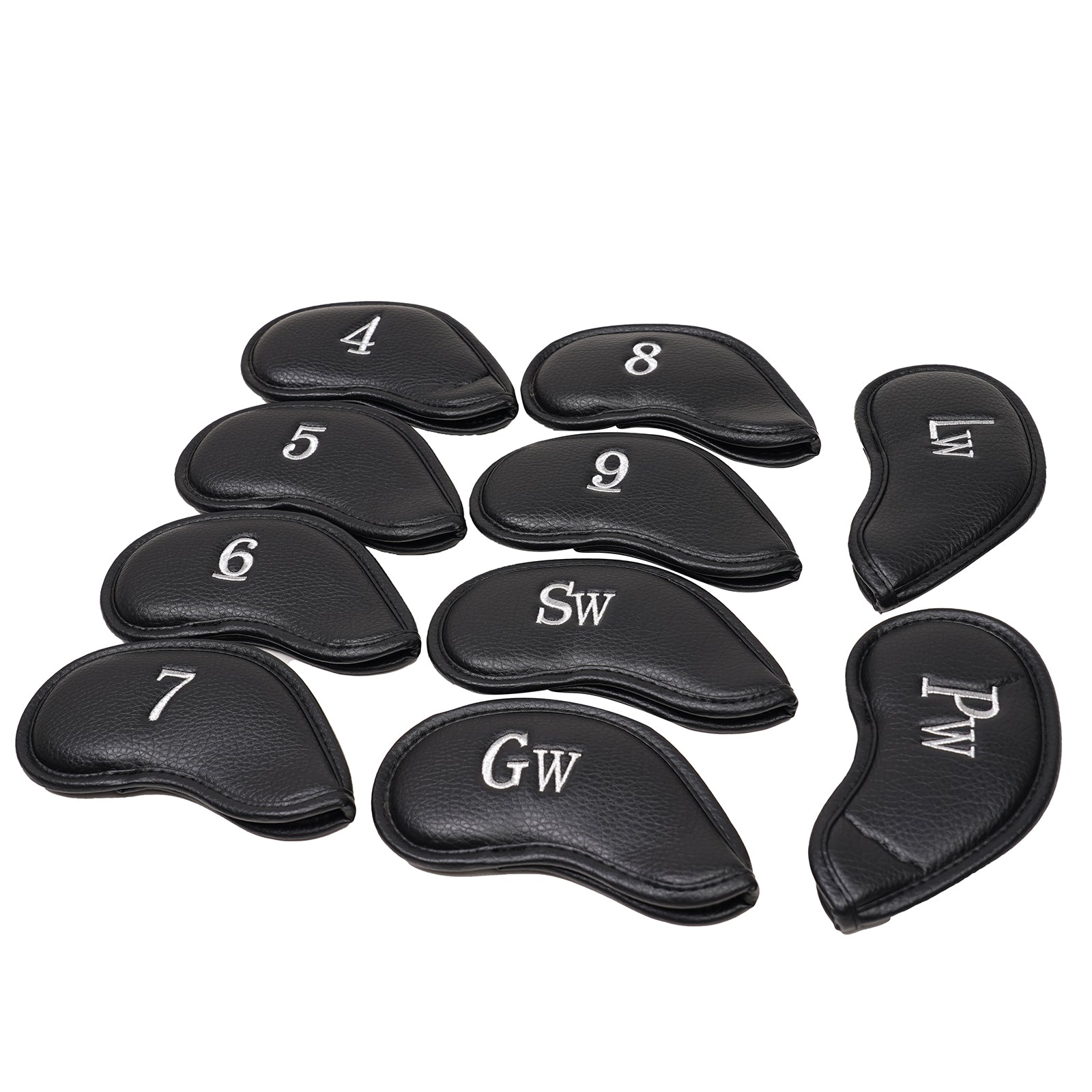 Black Embroidery Magnet Iron Headcover set 10pcs