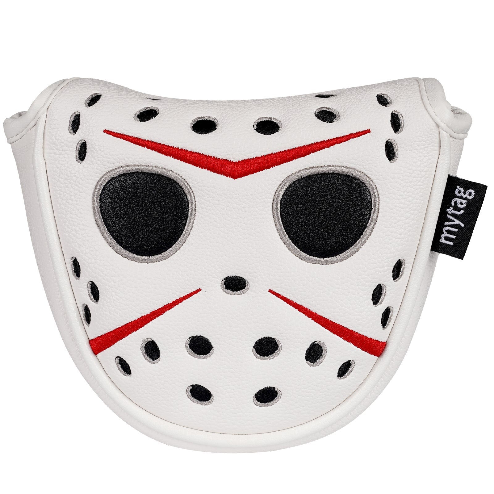 White PU Mask Head Cover Set