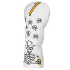 White Skull Golf Head Cover Set