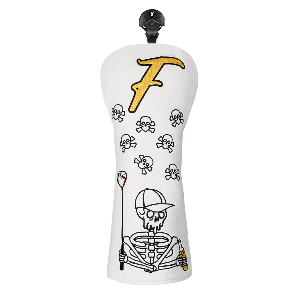 White Skull Golf Head Cover Set
