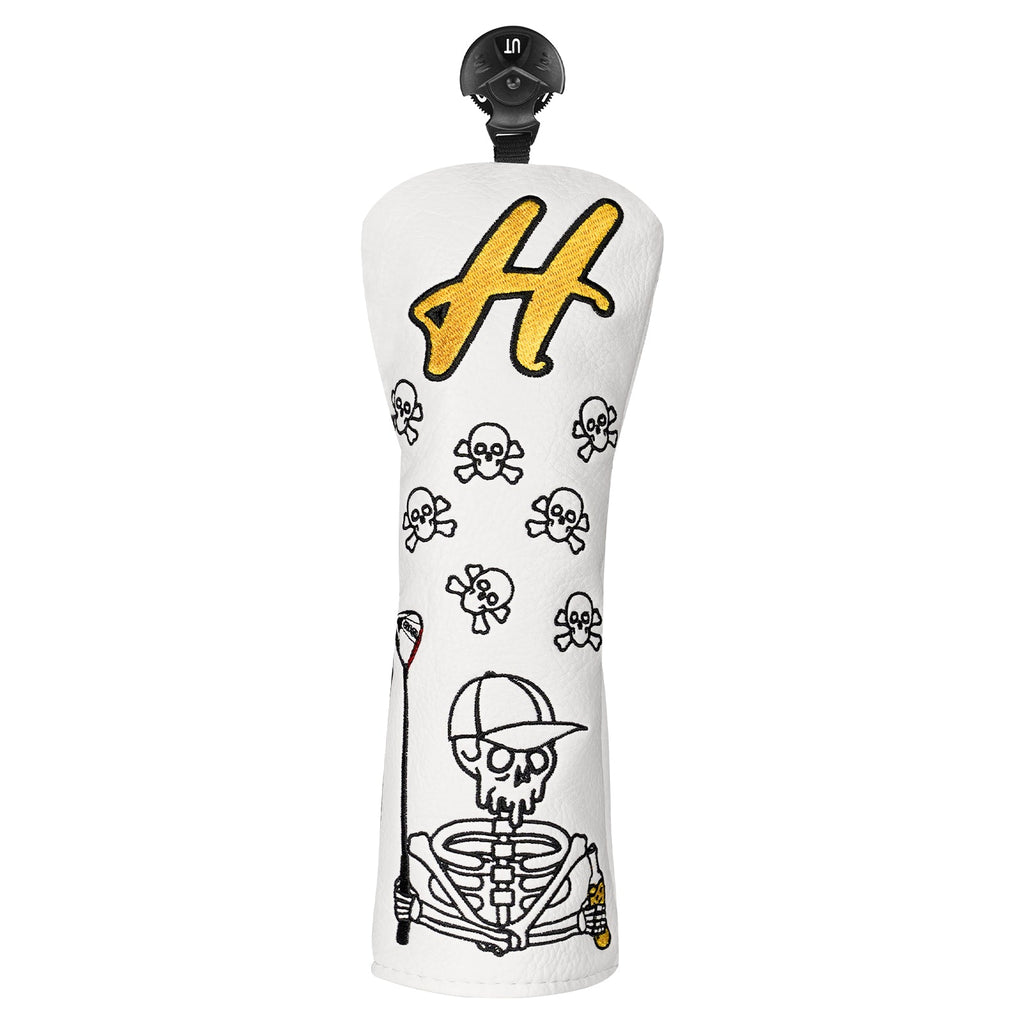 White Skull Golf Head Cover Set