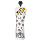 White Skull Golf Head Cover Set