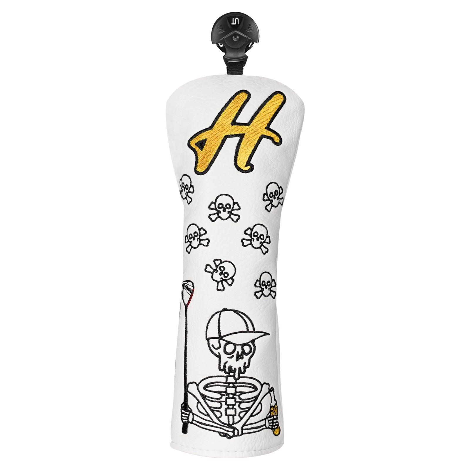 White Skull Golf Head Cover Set