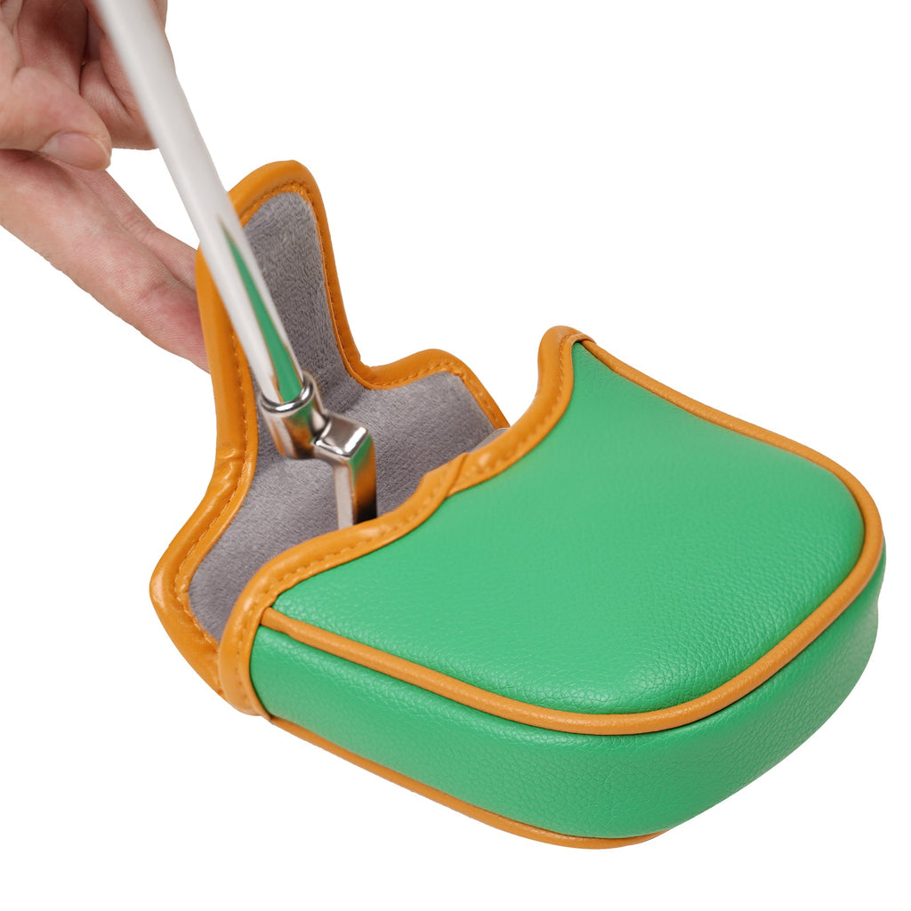 Orange& Green PU Man Square Head Cover