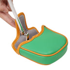 Orange& Green PU Man Square Head Cover