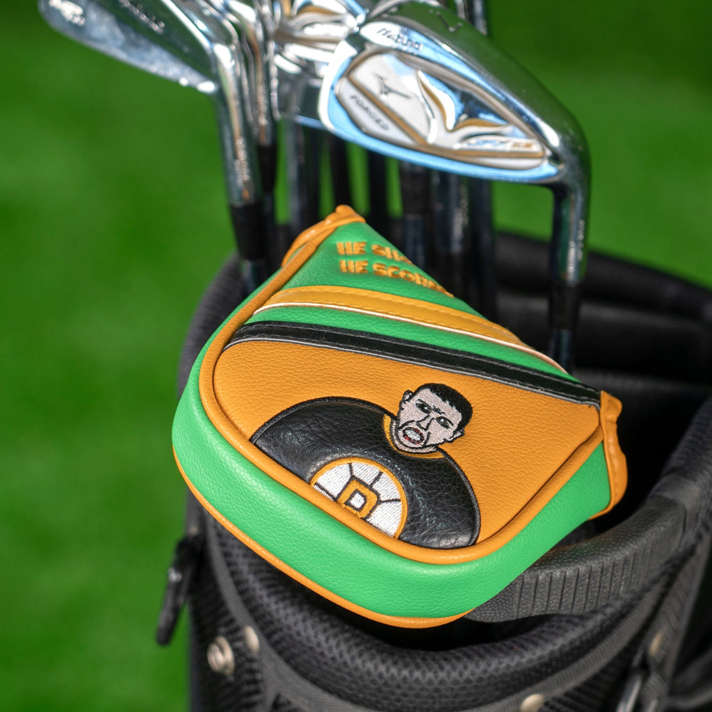 Orange& Green PU Man Square Head Cover