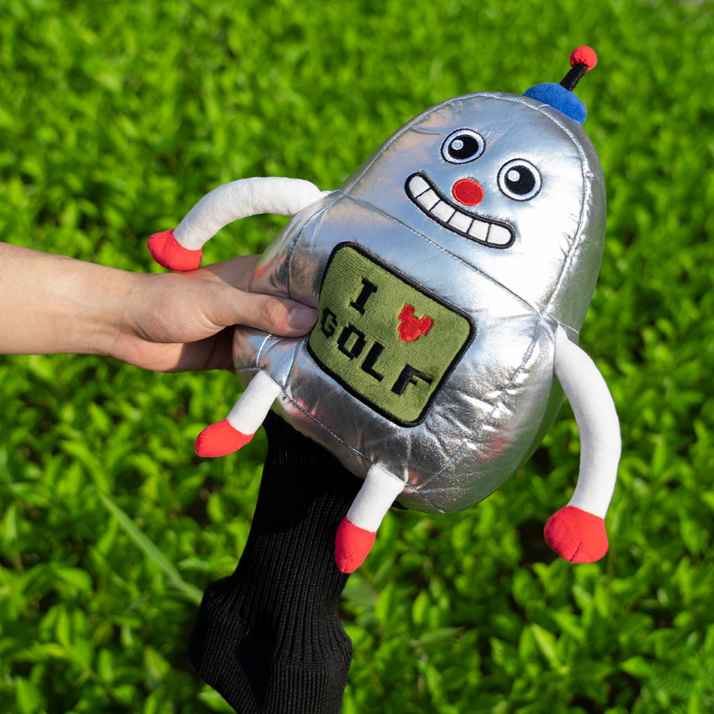 Robot plush Driver Head Cover