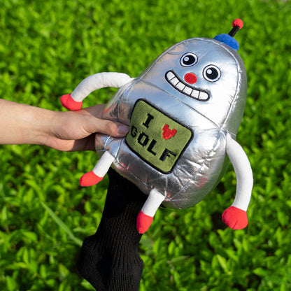 Robot plush Driver Head Cover