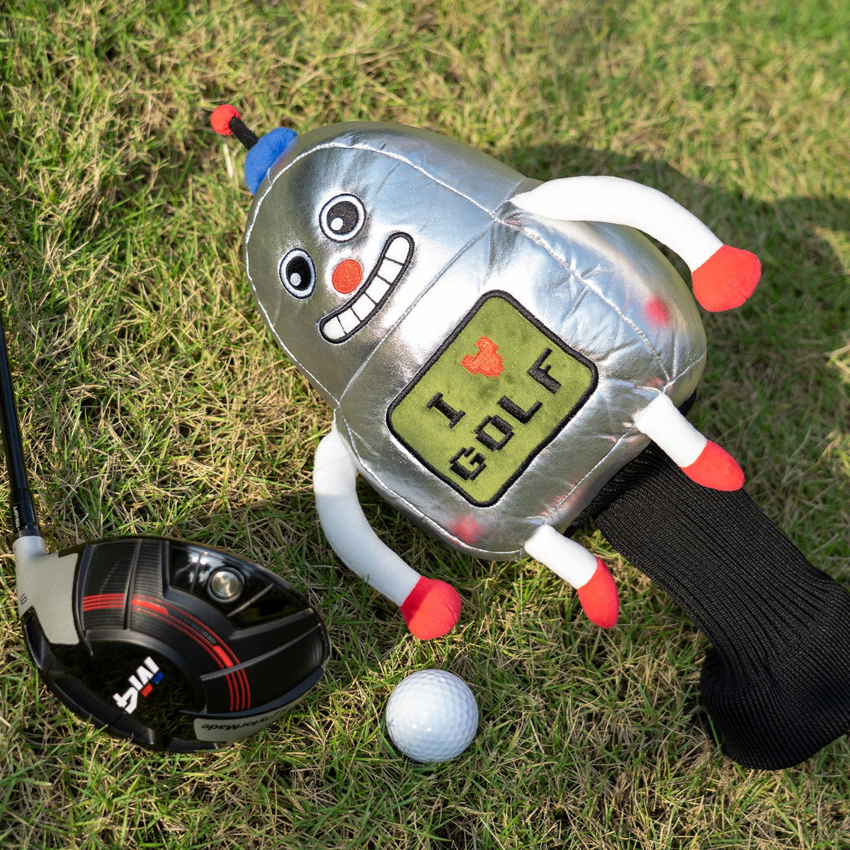 Robot plush Driver Head Cover