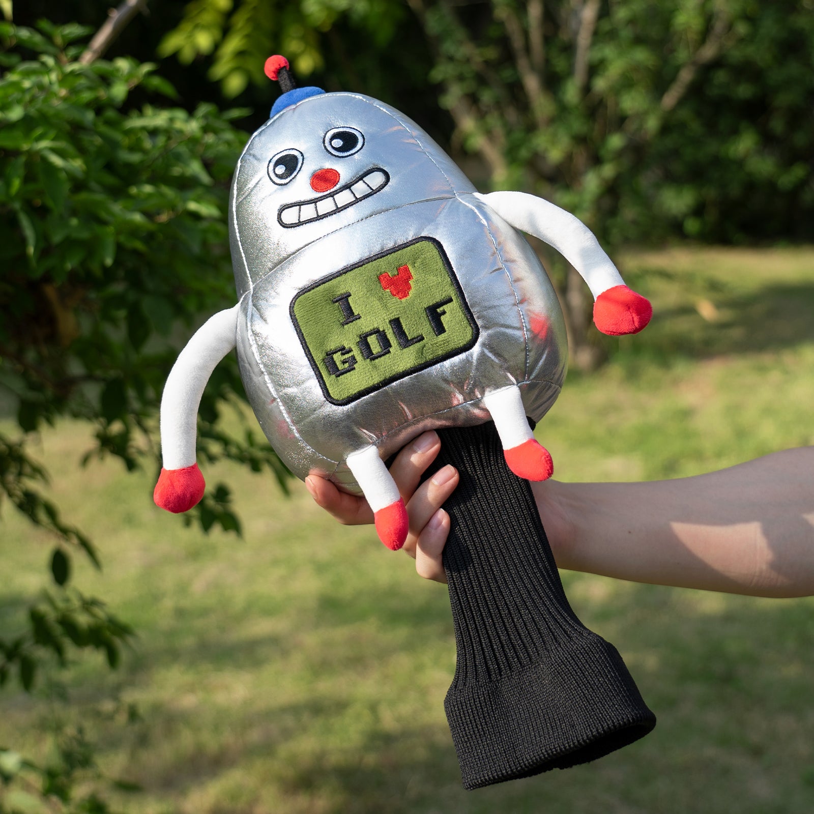 Robot plush Driver Head Cover