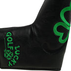 Black Four Leaf Clover Blade Putter Head Cover Head Cover