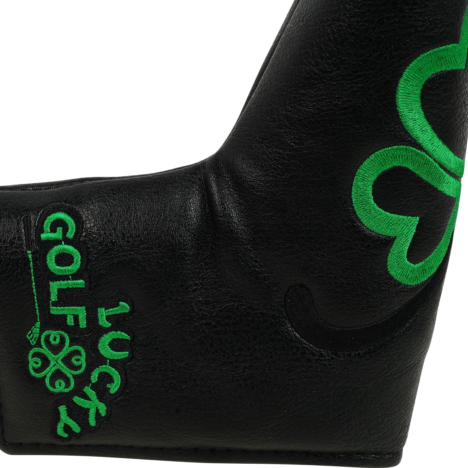 Black Four Leaf Clover Blade Putter Head Cover Head Cover
