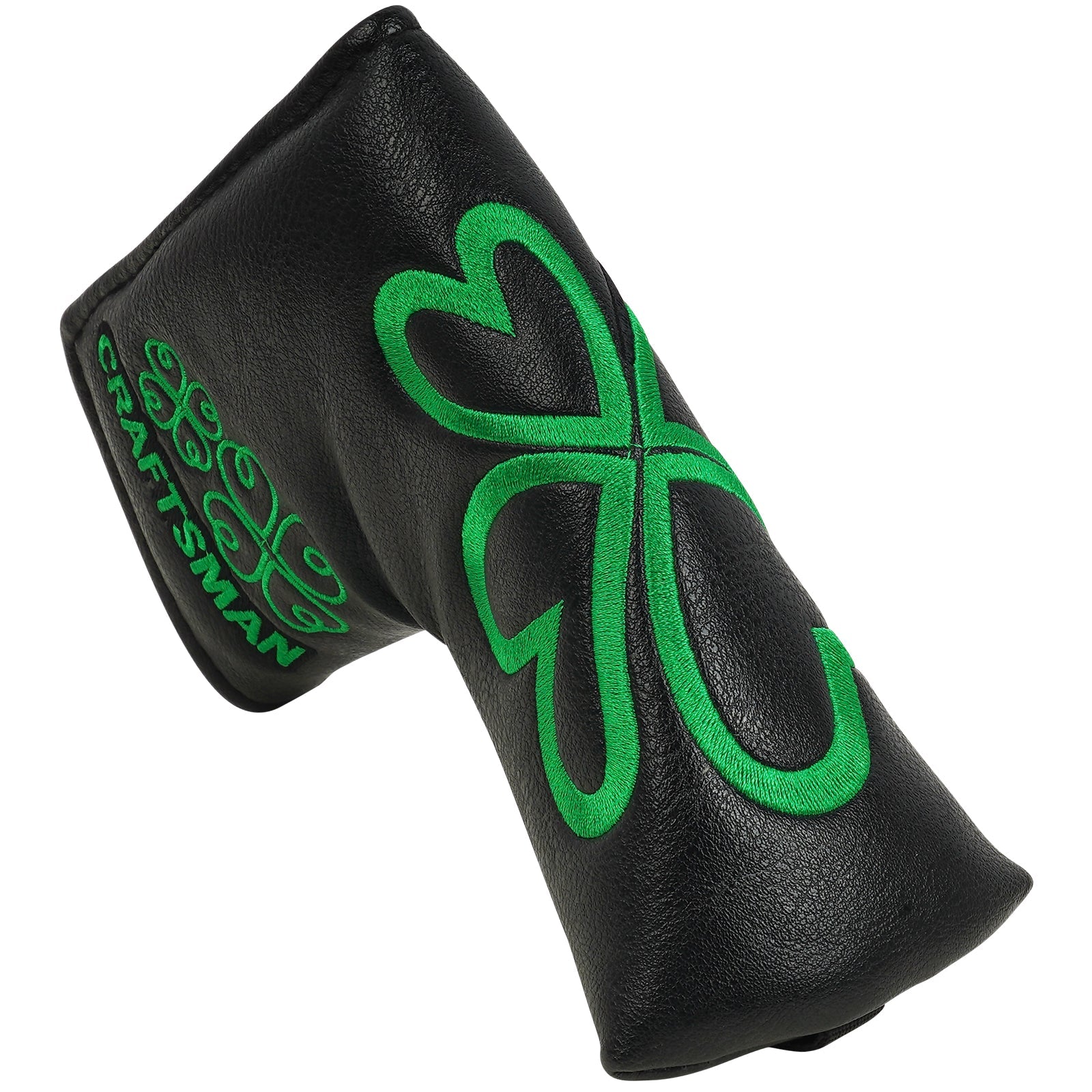 Black Four Leaf Clover Blade Putter Head Cover Head Cover