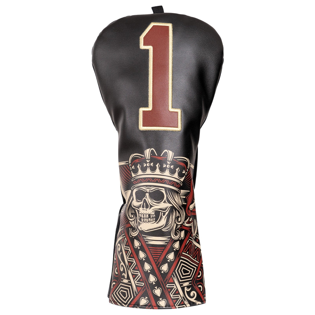 Black Skull K Driver Putter Head Cover Set