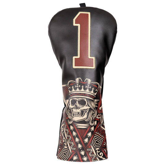 Black Skull K Driver Putter Head Cover Set