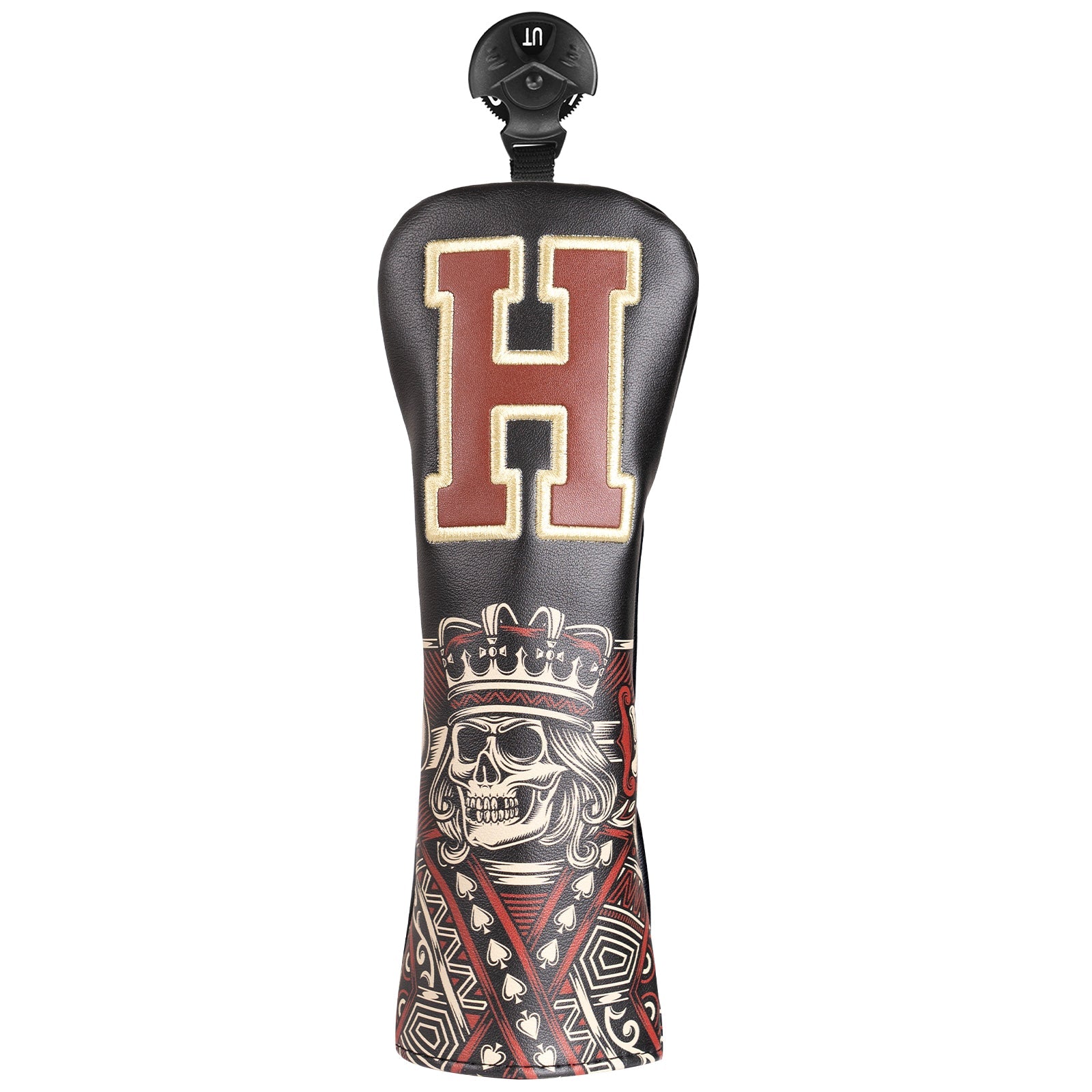 Black Skull K Driver Putter Head Cover Set