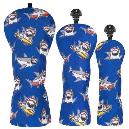 Shark Driver Golf Head Cover Set