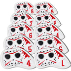 White PU Mask Head Cover Set