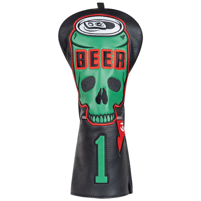 Black Skull Beer Head Cover Set