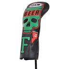 Black Skull Beer Head Cover Set
