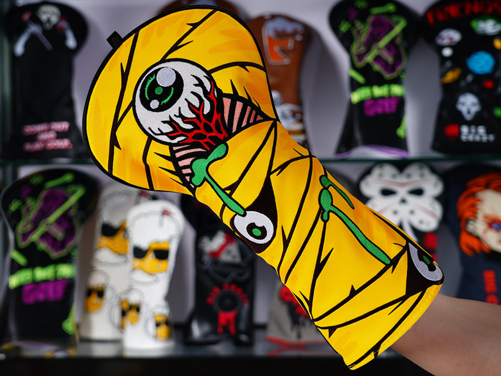 Yellow Eyeses Embroidered Driver Head Cover