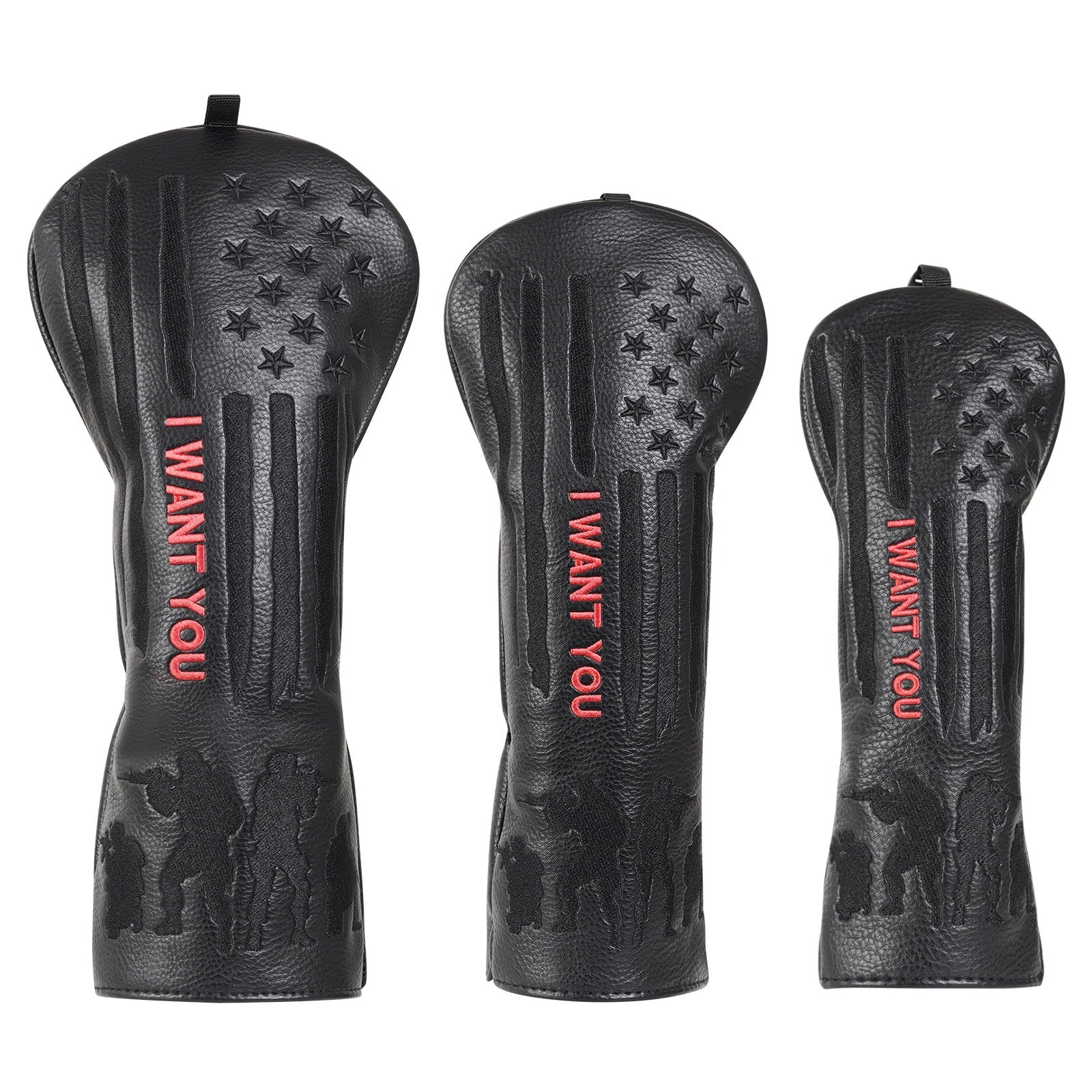 US Army Wood Putter Head Cover Set