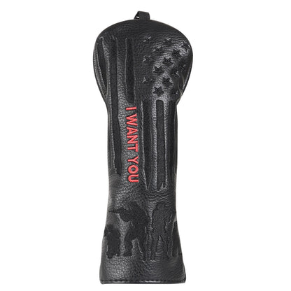 US Army Wood Putter Head Cover Set
