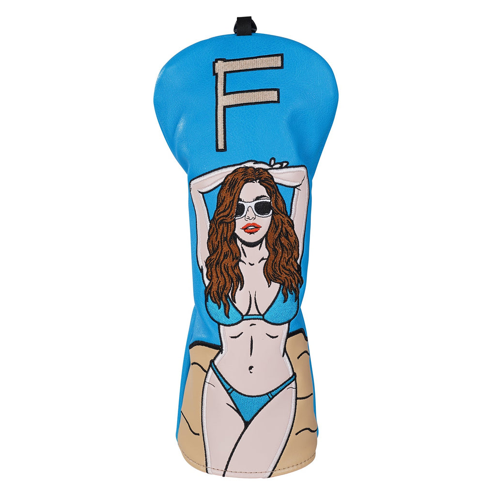 Blue Bikini Beauty Golf Head Cover Set
