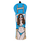 Blue Bikini Beauty Golf Head Cover Set