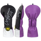 Black &Purple PU Driver Head Cover