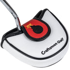 White Angry Bomb Mallet Putter Head Cover