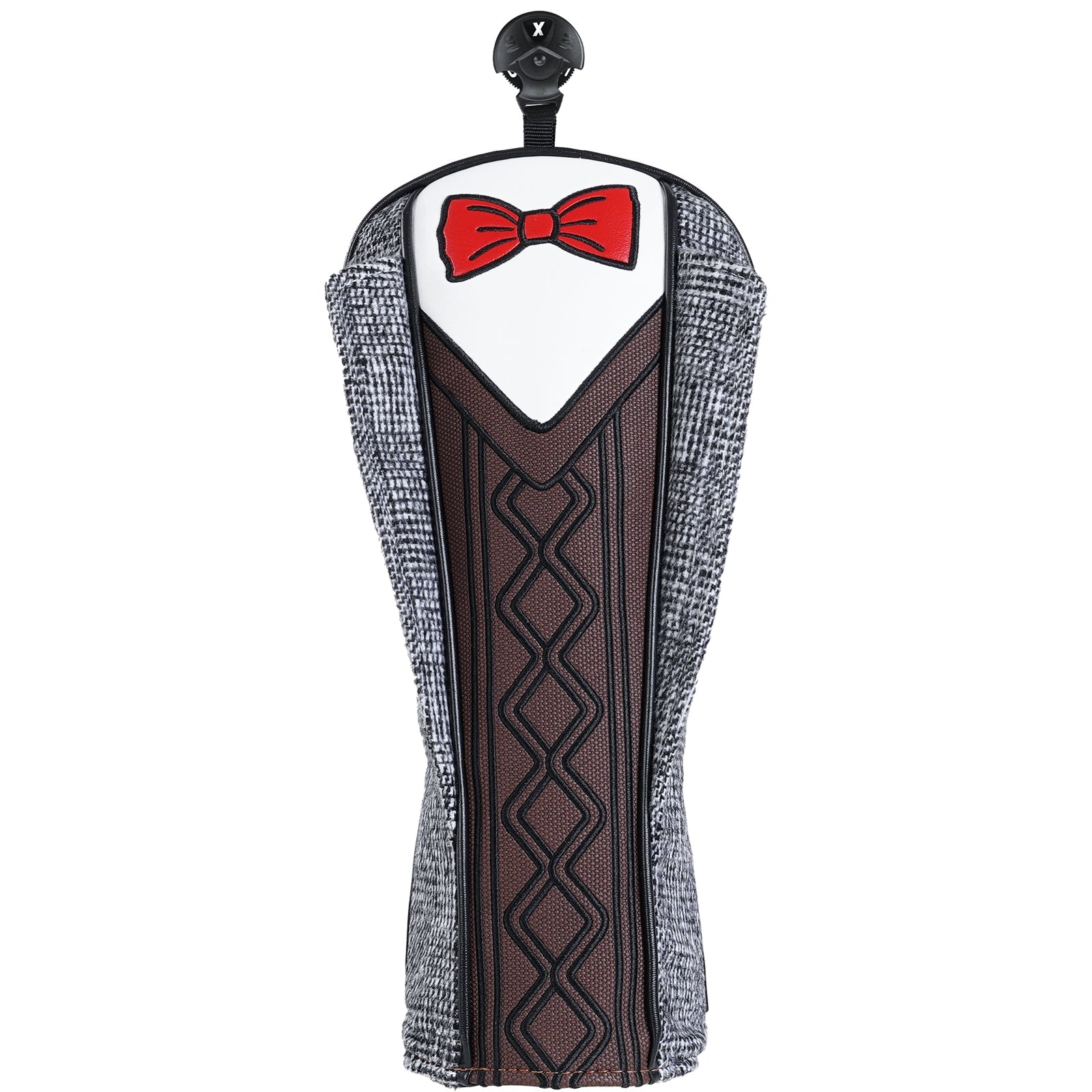 Brown Suit Tie Driver Head Cover