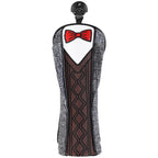 Brown Suit Tie Driver Head Cover