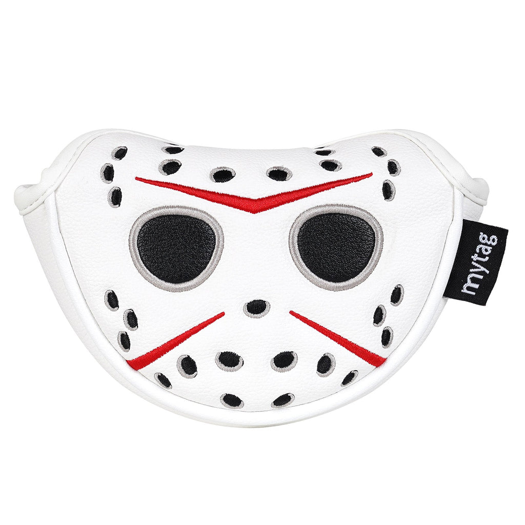 White PU Mask Head Cover Set