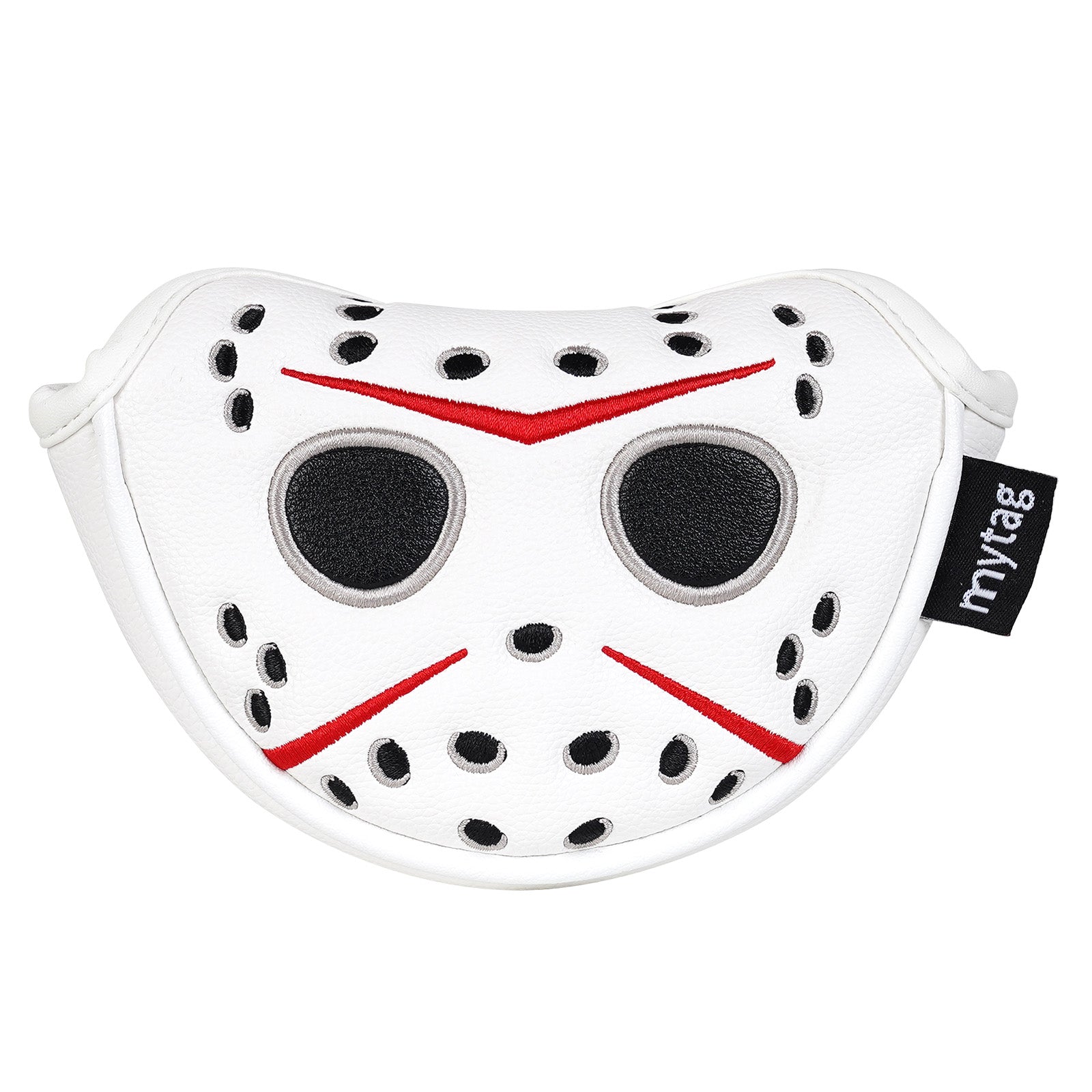 White PU Mask Head Cover Set