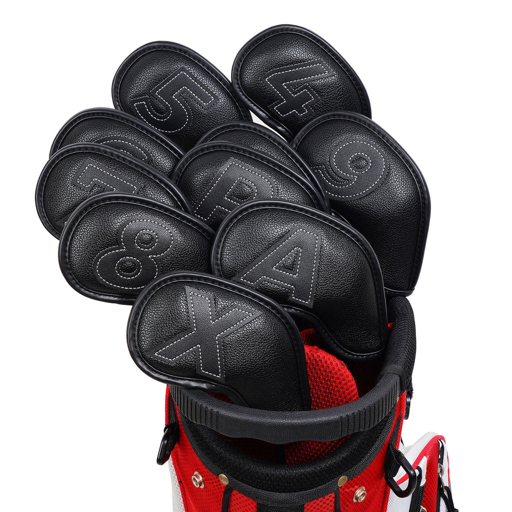 Black PU Iron Cover 10pcs£¨4-9,P,A,S,X£© Head Cover