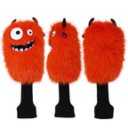 Orange Monster Golf Headcover Set