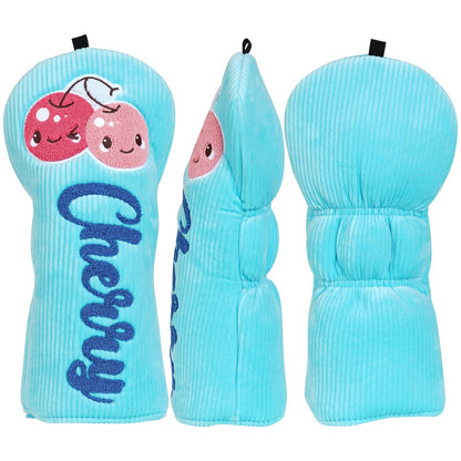 Sky Blue PU Cherry Driver Head Cover