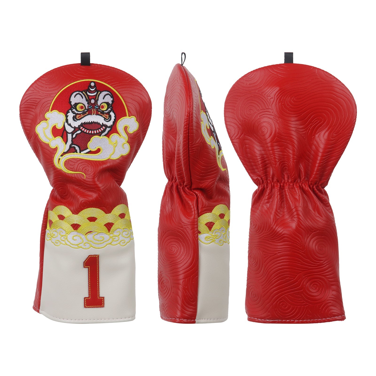 Red PU Kylin Driver Head Cover